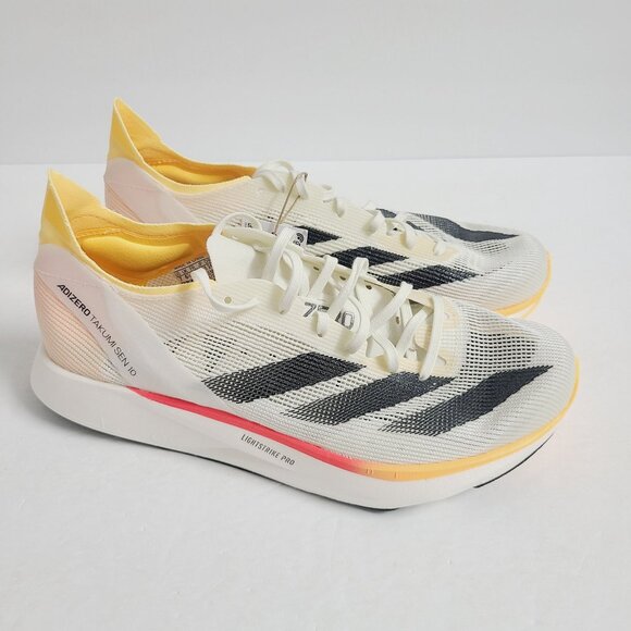 NEW Adidas Adizero Takumi Sen Running Shoes IG8202 Size 7 Cream main image 7